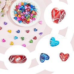 100 шт. акриловых бусин&nbsp;ACRP-PA0001-03