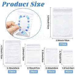 110 шт. 5 стиля ПВХ антиокислительные пакеты с застежкой-молнией&nbsp;AJEW-YW0002-07