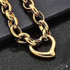 Браслеты с подвесками из нержавеющей стали 304&nbsp;BJEW-Q050-02G