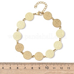 Браслеты-цепочки Religion из нержавеющей стали 304 для женщин&nbsp;LS-BJEW-F524-01G