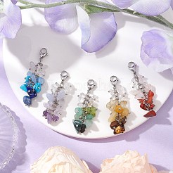 Decorazioni pendenti con perline di pietre preziose miste naturali e sintetiche&nbsp;HJEW-JM02125