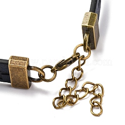 Fabrication de bracelet en cuir PU avec croix creuse&nbsp;MAK-I020-01D