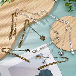 8 шт. 8 стиля закладок в тибетском стиле&nbsp;AJEW-FH00031