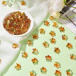 100 perles de verre artisanales de couleur dégradée&nbsp;DIY-SZ0010-51B