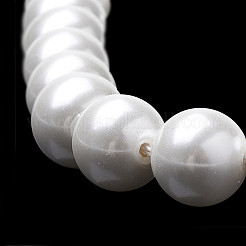 Chapelets de perles en verre nacré&nbsp;BSHE-S301-10mm-04-1