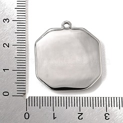 Anhänger aus Edelstahl 304 und natürlicher Paua-Muschel&nbsp;SH-CBA7184-01H-P