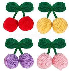 20 pieza de hilo de 4 colores tejido cereza&nbsp;DIY-CY0004-11