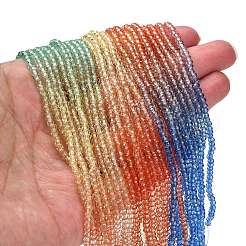 Fili di perline in vetro verniciato trasparente&nbsp;X1-DGLA-A034-T1mm-A02