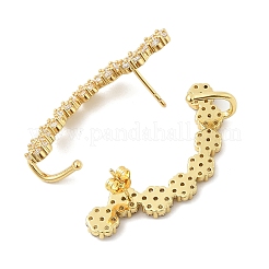 Серьги-гвоздики из циркония&nbsp;EJEW-M077-17G