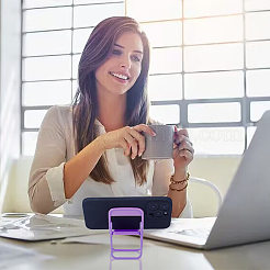 8 шт. 4 цвета симпатичная мини-подставка для мобильного телефона в форме стула&nbsp;AJEW-CP0007-15