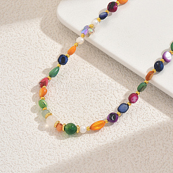 Ожерелья из бисера из окрашенных натуральных ракушек для женщин&nbsp;UA5523