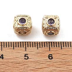 Abalorios de latón con pavé de circonitas&nbsp;KK-R216-17KCG-02