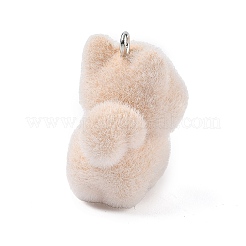 Флокированные подвески из непрозрачной смолы&nbsp;CRES-B025-01