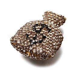 Handgemachte Fimo-Perlen Strass&nbsp;CLAY-Z006-04B