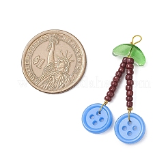 4шт акриловые пуговицы-подвески PALLOY-JF04201