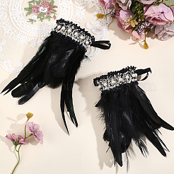 Pulseras de plumas para la muñeca&nbsp;BJEW-WH20002-16B
