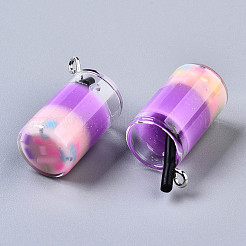 Кулон из эпоксидной смолы и полимерной глины&nbsp;GLAA-S181-15C