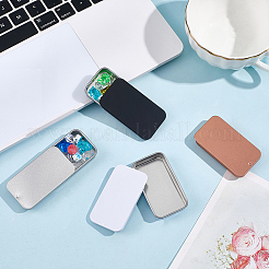 4 шт. двухцветные жестяные коробки для хранения с крышками-слайдерами&nbsp;CON-CN0001-13