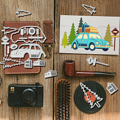 Углеродистая сталь разрезает трафареты&nbsp;DIY-WH0309-2010