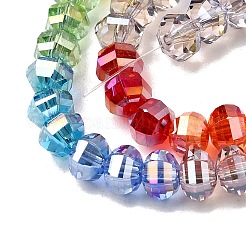 Стеклянные бусины с гальваническим покрытием &nbsp;EGLA-G039-09B-02