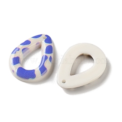 Подвески из непрозрачной смолы с принтом&nbsp;RESI-F065-02B