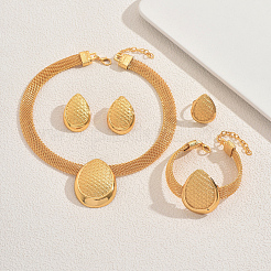 Комплекты из сплава каплевидных браслетов&nbsp;JF6681