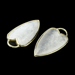 Pendenti in pietra di luna bianca naturale&nbsp;G-O204-02J