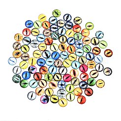 Cabochon in vetro trasparente stampato&nbsp;GL-CBAA22A-01