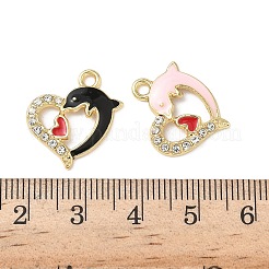 Подвески из сплава эмали и стразов&nbsp;FIND-C074-05KCG