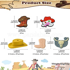 16шт 8 стиля силиконовые бусины&nbsp;SIL-CJ0001-17