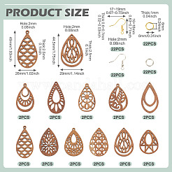 Наборы для создания подвесных сережек своими руками&nbsp;DIY-TA0013-45