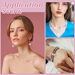 300 шт. перламутровые непрозрачные акриловые бусины&nbsp;SACR-ME0001-06