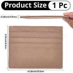 1 шт. держатель для визитных карточек из воловьей кожи&nbsp;AJEW-CL0002-52A