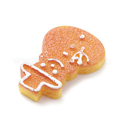 Navidad resina opaca y plástico imitación galletas decoden cabujones&nbsp;RESI-K019-54F