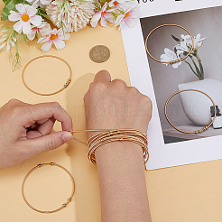 16шт. браслет-сателлит из нержавеющей стали для женщин&nbsp;BJEW-SP0001-16A