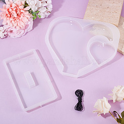 1 Set Silikonformen für Herz-Fotorahmen&nbsp;DIY-TA0014-77