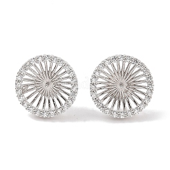 925 risultati di montature per orecchini in argento sterling con micro pavè di zirconi cubici&nbsp;STER-B003-24P