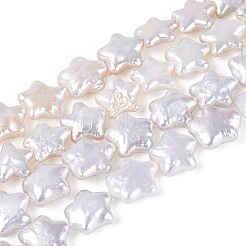 Natürliche Barock Keshi Perlen Stränge&nbsp;PEAR-S020-Z06-01