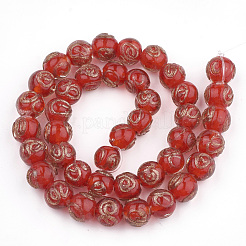 Бусины ручной работы бусины золотого песка&nbsp;LAMP-T006-06G