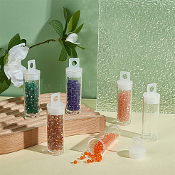 60 шт. трубочки из смоляных бусин с подвесным колпачком&nbsp;CON-BC0007-69