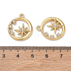Colgantes de rhinestone de acero inoxidable 304&nbsp;RB-CBA7A56-03G
