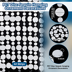 1м диск для домашних животных подвесное украшение из пайеток&nbsp;AJEW-WH0270-775A