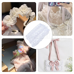 9.5~10 m 2-lagige plissierte Satin-Organzabänder&nbsp;ORIB-GF0001-03B