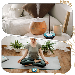 1 шт. подставка для благовоний из фарфора в форме лотоса&nbsp;AJEW-DJ0002-27