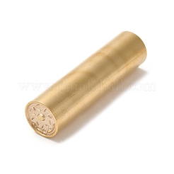 Двусторонняя гравировка сургучной печатью латунный штамп&nbsp;AJEW-C031-02G