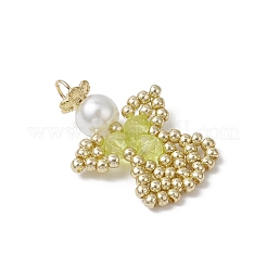 Подвески-ангелы из стеклянных бисеров&nbsp;PALLOY-MZ00652-06