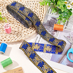 Rubans de polyester de broderie de style ethnique&nbsp;OCOR-WH0067-74H