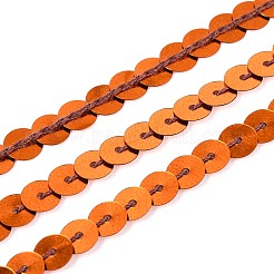 Бусины с пайеткой из экологически чистого пластика&nbsp;PVC-Q092-6mm-13