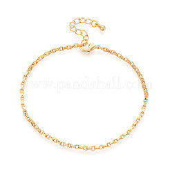 Braccialetti con catena portacavi in ottone da donna&nbsp;BJEW-N032-08C-G