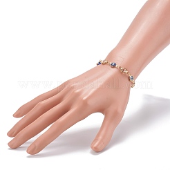 Conjuntos de joyas de collar y pulsera de cadena de eslabones de latón&nbsp;SJEW-JS01190